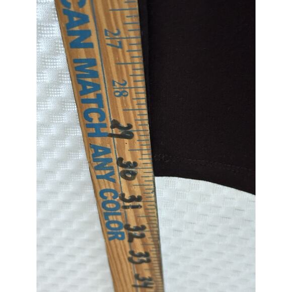 Eileen Fisher Chocolate Brown Straight Leg Pull on Pants Plus Size 1x 36x30 - Picture 7 of 7